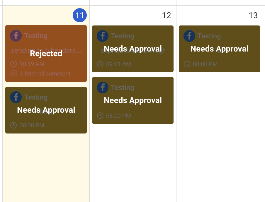 Post Approval Dashboard